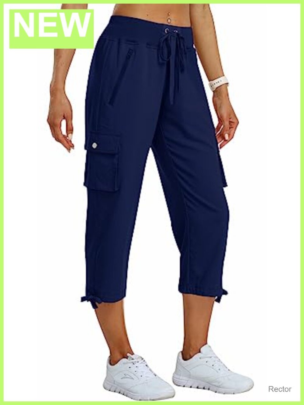 Women's Cargo Capris Pants Loose Fit Hiking Lightweight Quick Dry Stretch